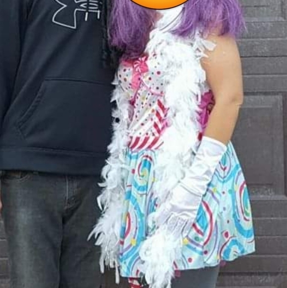 Candy Lollipop Peppermint Womens Halloween Dress Juniors Large 13 15 Colorful - Picture 13 of 14